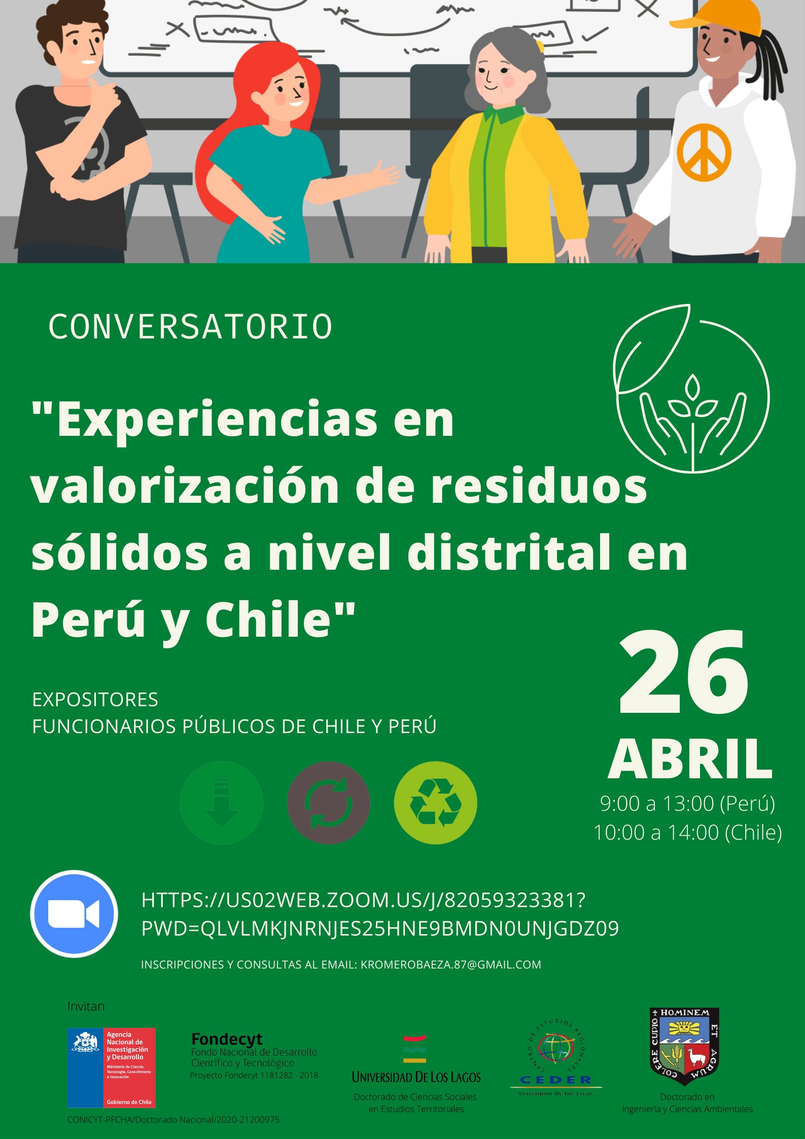 Conversatorio «Experiencias en valorización de residuos sólidos a nivel distrital en Perú y Chile»
