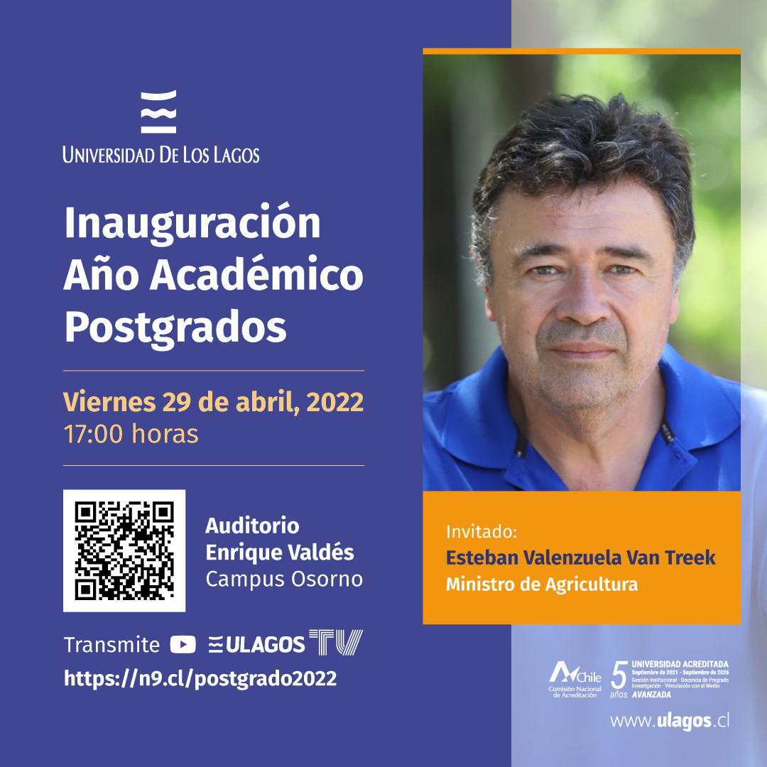 Inauguración Año Académico Postgrados, Ministro de Agricultura