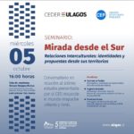 Conversatorio | 05 octubre | 16h00 | Mirada desde el sur: "Relaciones Interculturales: identidades y propuestas desde sus territorios