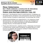 IX Conferencia internacional El futuro de lo común | 11 de noviembre | 12h20 - 13h35 | Participa doctoranda Karla Romero