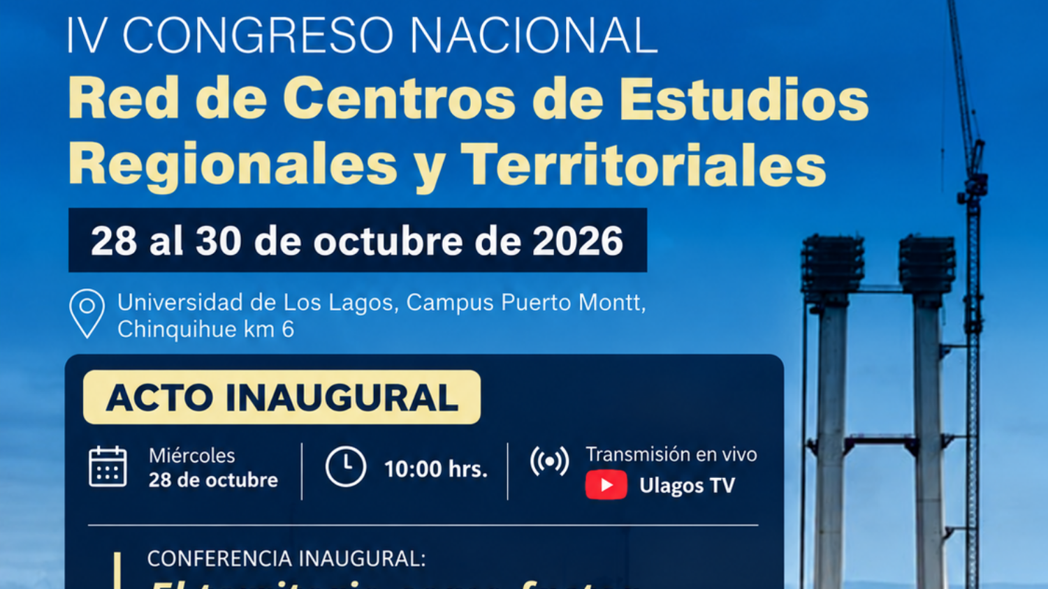 Universidad de Los Lagos será sede del IV Congreso Nacional RedCERT en Puerto Montt
